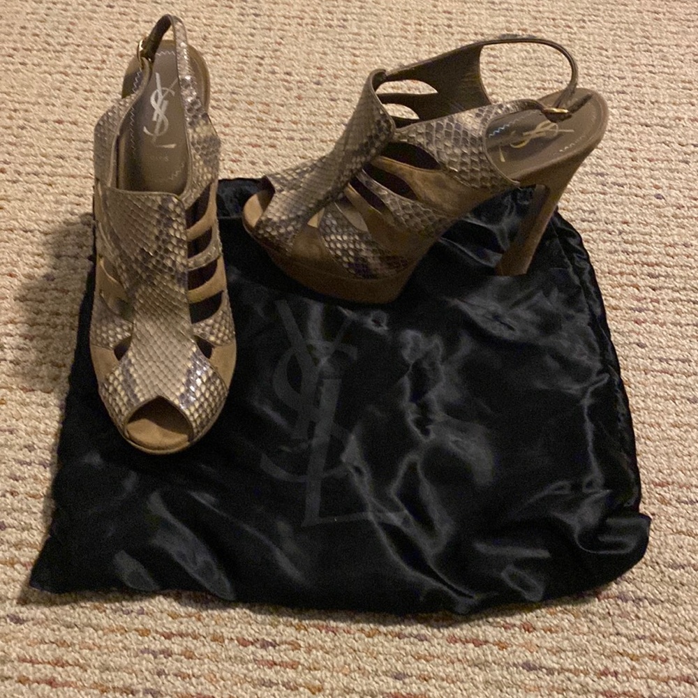 YSL Snakeskin and Suede booties size 40 - Picture 13 of 15
